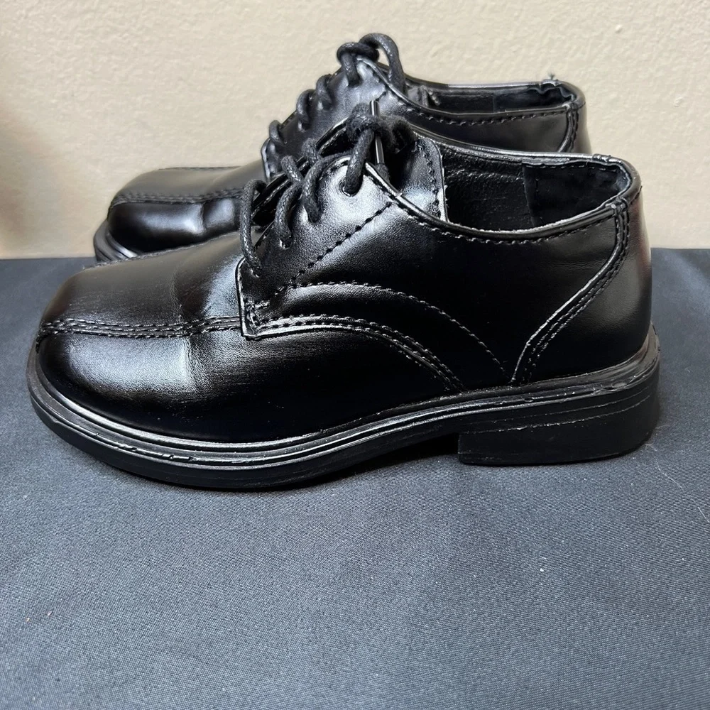 Deer Stags Black Dress Shoes Boys 8 Baby School Religious Services Dressy